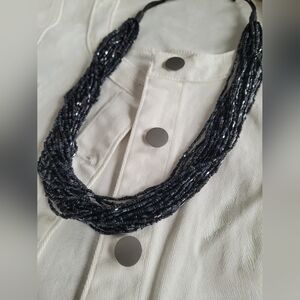 Lia Sophia Midnight Blue Multi-Strand Necklace